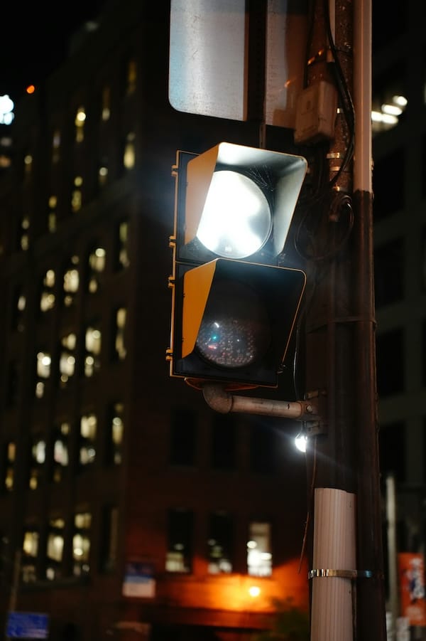 Pedestrian traffic light, Downtown Toronto